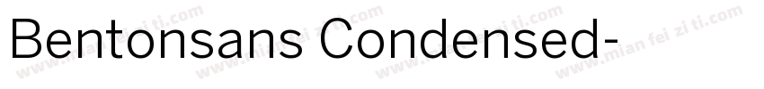 Bentonsans Condensed字体转换